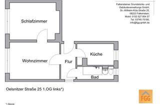 Garagen mieten in Oelsnitzer Straße 25, 08223 Falkenstein, Seniorengerechte 2-Raum-Wohnung