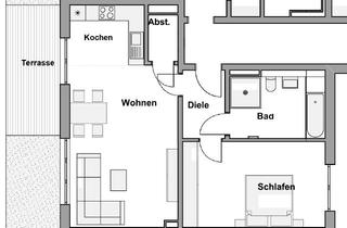 Wohnung mieten in 53919 Weilerswist, Neubau: 2-Zimmer Servicewohnung in Weilerswist Wohnung A14