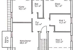 Wohnung mieten in Georg-Friedmann-Straße 24, 65428 Rüsselsheim, Geschmackvolle, neuwertige 4-Zimmer-DG-Wohnung mit Balkon in Rüsselsheim