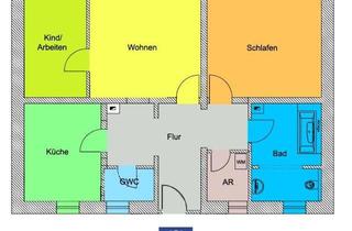 Wohnung mieten in 04741 Roßwein, Gepflegte Dachwohnung mit Wohnküche, Tageslichtbad und Gäste-WC!