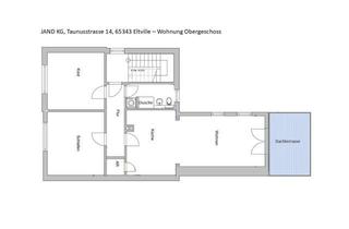 Wohnung mieten in Taunusstraße 14, 65343 Eltville, Neu sanierte Wohnung im 1. OG in Eltville - 87 m² - mit großer Wohnküche und Dachterrasse