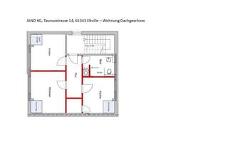 Wohnung mieten in Taunusstraße 14, 65343 Eltville, Neu sanierte Wohnung im Dachgeschoss in Eltville - 57 m² mit toller Aussicht