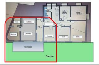 Wohnung mieten in 69469 Weinheim, Vermiete Wohnung 65 qm mit Garten ca. 200qm