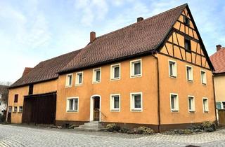 Einfamilienhaus kaufen in 91732 Merkendorf, Merkendorf - denkmalgeschütztes Einfamilienhaus mit großer Scheune und ehemaligen Stallungen