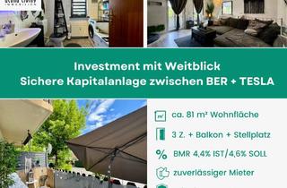 Wohnung kaufen in 15859 Storkow, ATTRAKTIVE KAPITALANLAGE-WOHNUNG + STELLPLATZ ZWISCHEN FLUGHAFEN BER + TESLA