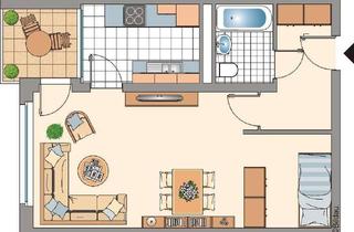 Sozialwohnungen mieten in Konrad-Adenauer-Ring 93, 42579 Heiligenhaus, 1-Zimmer-Wohnung - mit WBS!