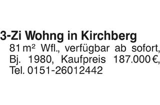 Wohnung kaufen in 74592 Kirchberg, 3-Zi Weng in Kirchberg zu verkaufen