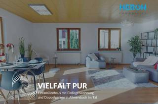 Einfamilienhaus kaufen in 71573 Allmersbach, VIELFALT PUR - Einfamilienhaus mit Einliegerwohnung und Doppelgarage in Allmersbach im Tal