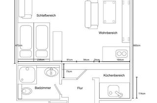 Wohnung mieten in Am Mühlenanger 54, 37154 Northeim, Geräumige, möblierte 1-Zimmer-EG-Wohnung mit Terrasse und EBK in Northeim