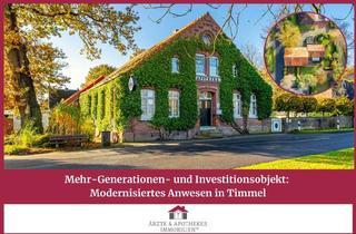 Anlageobjekt in 26629 Großefehn, Mehr-Generationen- und Investitionsobjekt: Modernisiertes Anwesen in Timmel