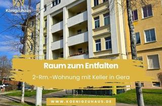 Wohnung kaufen in 07545 Gera, Raum zum Entfalten: 2-Rm.-Wohnung mit Keller in Gera