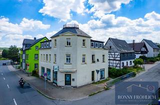 Haus kaufen in 09376 Oelsnitz, zentral gelegenes Wohn- und Geschäftshaus in Oelsnitz im Erzgebirge zu verkaufen, neue Heizung