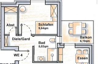 Wohnung mieten in 33818 Leopoldshöhe, Erstbezug mit Balkon: Stilvolle 2-Zimmer-Wohnung in Leopoldshöhe