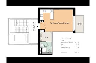 Wohnung mieten in Max-Lang-Straße XX, 70771 Leinfelden-Echterdingen, Neubau Einzimmerwohnung mit Balkon und EBK in Leinfelden-Echterdingen