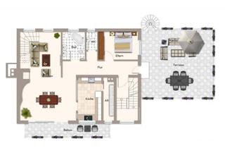 Wohnung mieten in Vorstadtstraße 38, 74912 Kirchardt, Schöne 5-Zimmer-Maisonette mit Garten, Terrasse, Balkon und eigener Sauna in Kirchardt