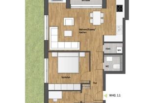 Wohnung mieten in Dionys-Mellert-Straße, 76437 Rastatt, Geschmackvolle, neuwertige 3-Raum-Erdgeschosswohnung mit Terrasse und 2 TG-Stellplätzen in Rastatt