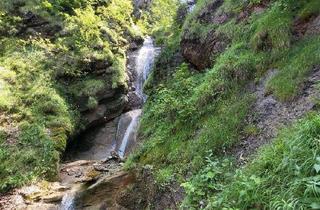 Anlageobjekt in Maria Trost Alle, 87484 Nesselwang, Wunderschönes und einmaliges Naturareal mit Wasserfall, Quelle, gesundem Mischwald und Burgruine !!!