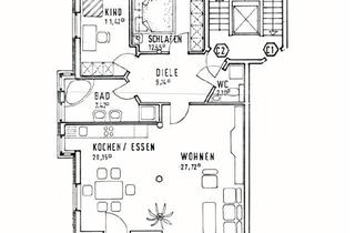 Wohnung mieten in Füssener 37, 87471 Durach, 3-Zimmer Wohnung - Im Herzen von Durach