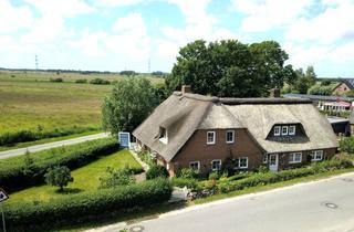 Haus kaufen in 25873 Rantrum, Reetdachhaus mit 3 Whg. in herrlicher Lage mit weitem Blick in die Marsch