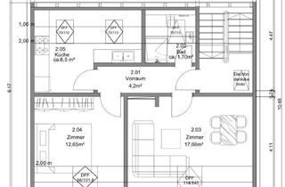 Wohnung mieten in 70771 Leinfelden-Echterdingen, Erstbezug nach Kernsanierung: Schöne 2-Zimmer Dachgeschosswohnung