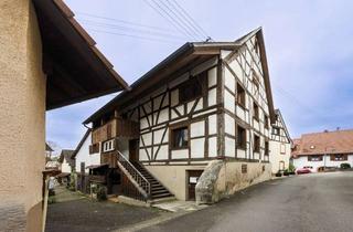 Haus kaufen in 79588 Efringen-Kirchen, Teilsanierter FACHWERKTRAUM von 1750 in Istein – mit 4 Zi., eigener Schenke, viel Stauraum u. Garten