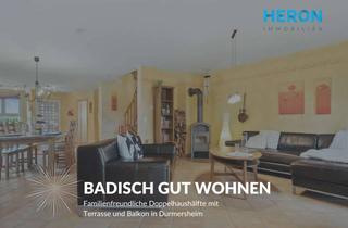 Doppelhaushälfte kaufen in 76448 Durmersheim, BADISCH GUT WOHNEN - Familienfreundliche Doppelhaushälfte mit Terrasse und Balkon in Durmersheim