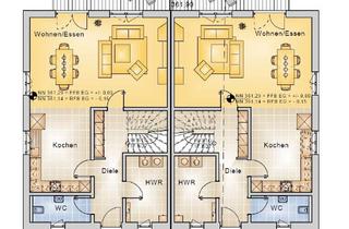 Doppelhaushälfte kaufen in 92287 Schmidmühlen, 19_RH490a Neubau von Doppelhaushälften im Nato-Model / ca. 15 km westlich Schwandorf