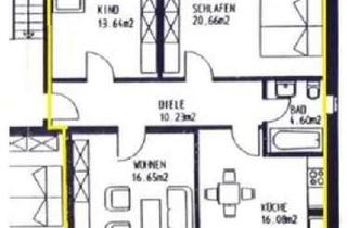 Wohnung mieten in Mont-Cenis-Straße 22, 44623 Herne-Mitte, Attraktive und vollständig renovierte 3,5-Zimmer-Dachgeschosswohnung mit Balkon in Herne