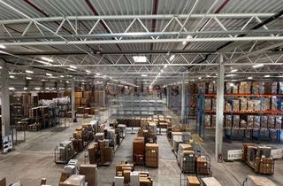 Gewerbeimmobilie mieten in 41541 Dormagen, 10.000 m² Logistikhalle in Dormagen | 10 m UKB | 9 Rampen | Regalanlage