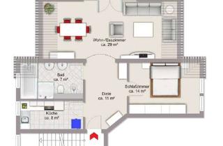 Wohnung mieten in 67125 Dannstadt-Schauernheim, Helle 2-ZKB-Wohnung mit Einbauküche