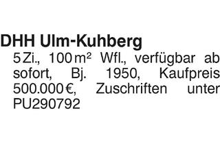 Haus kaufen in 89077 Ulm, DHH Ulm-Kuhberg