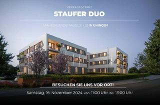 Wohnung kaufen in 73066 Uhingen, Uhingen - Neubauprojekt in Uhingen, tolle Lage! Große 4 Zi.-Whg mit sonnigem Balkon, DG, Aufzug, TG, TL-Bad