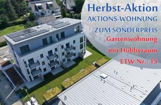 Wohnung kaufen in Obere Bahnhofstrasse 32, 82110 Germering, Germering - EXKLUSIVANGEBOT: 2-Zi.-Neubau-Wohnung mit Hobbyraum, ca. 107 m², Garten + Terrasse in Germering