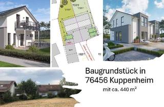 Grundstück zu kaufen in 76456 Kuppenheim, Freier Bauplatz mit 434 m² in 76456 Kuppenheim für ihre Doppelhaushälfte!