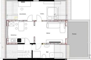 Wohnung mieten in 71263 Weil der Stadt, Erstbezug! Helle 2,5-Zimmer-Wohnung mit EBK, Dachterrasse