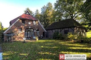 Haus kaufen in 26939 Ovelgönne, Resthof mit 4 Wohneinheiten auf 3,8 ha Grünland in idyllischer Lage von Salzendeich (Obj.-Nr.: 6449)