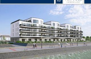 Wohnung kaufen in 45889 Gelsenkirchen, Gelsenkirchen - Elegante Neubau-Panoramawohnung mit atemberaubender Sicht auf Marina & Graf Bismarck