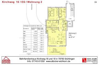 Wohnung kaufen in Kirchweg 16, 79780 Stühlingen, Stühlingen - 3Zi. EG mit Terrasse ca. 87 m²-Wohnung 2-Kirchweg 16-79780 Stühlingen