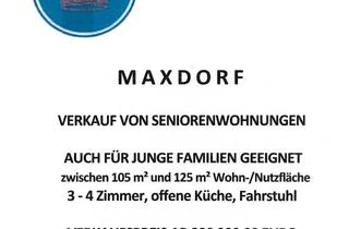 Wohnung kaufen in 67133 Maxdorf, Maxdorf - MAXDORF, WOHNUNGEN FÜR SENIOREN, ZU VERKAUFEN, ab 320 000,00 Euro, AUCH FÜR JUNGE FAM. GEEIGNET, ERSTBEZUG