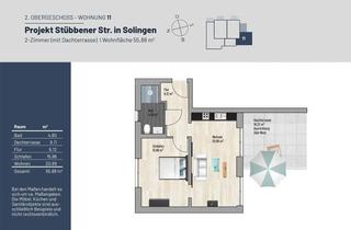 Wohnung kaufen in Stübbener Straße 76, 42719 Solingen, Solingen - 56 m² 2-Z. Exklusive Dachterrassen Wohnung