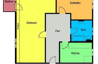 Wohnung mieten in 04720 Döbeln, Individuelle Dachwohnung mit Balkon und optimalen Grundriss in ländlicher Umgebung!