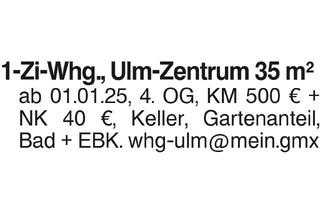 Wohnung mieten in 89073 Ulm, 1-Zi-Whg