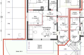 Wohnung mieten in Daubhausstr 27, 55283 Nierstein, 4-Zi-Wohnung - ERSTBEZUG nach Umbau! - mit Gartenanteil