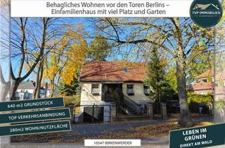 Einfamilienhaus kaufen in Bergfelder Straße 26, 16547 Birkenwerder, Behagliches Wohnen vor den Toren Berlins – Einfamilienhaus mit viel Platz und Garten