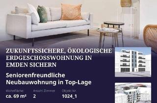 Wohnung kaufen in Abdenastraße, 26721 Stadtzentrum, Kapitalanleger aufgepasst: Attraktive Erdgeschosswohnung im Herzen von Emden - KfW 40 QNG-Zertifikat