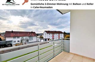 Wohnung mieten in 75365 Calw, 2-Zimmer-Wohnung mit Balkon in ruhiger Lage in Calw-Heumaden zu VERMIETEN