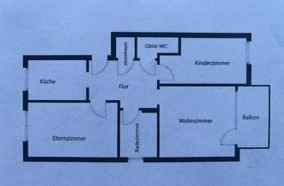 Wohnung mieten in Maybachstraße 52, 45659 Recklinghausen, Sonnige Dachgeschosswohnung.Erstbezug nach Sanierung mit Balkon und Garagenstellplatz