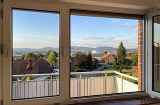 Wohnung mieten in Hinterm Lande 21, 31737 Rinteln, schöne Wohnung mit Ausblick und Balkon ins Wesertal - renoviert