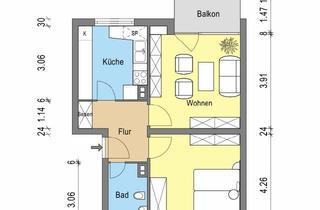 Wohnung mieten in Brunnenstraße, 55576 Sprendlingen, Attraktive 2-Zimmer-Wohnung mit Balkon sucht Langfristmieter