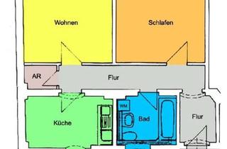 Wohnung mieten in 01662 Meißen, Perfekte 2-Zimmerwohnung mit vorteilhafter Raumaufteilung in Meißen! WG-geeignet!